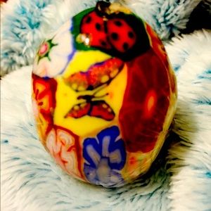 Inner glow sealed candle rare ladybug butterfly